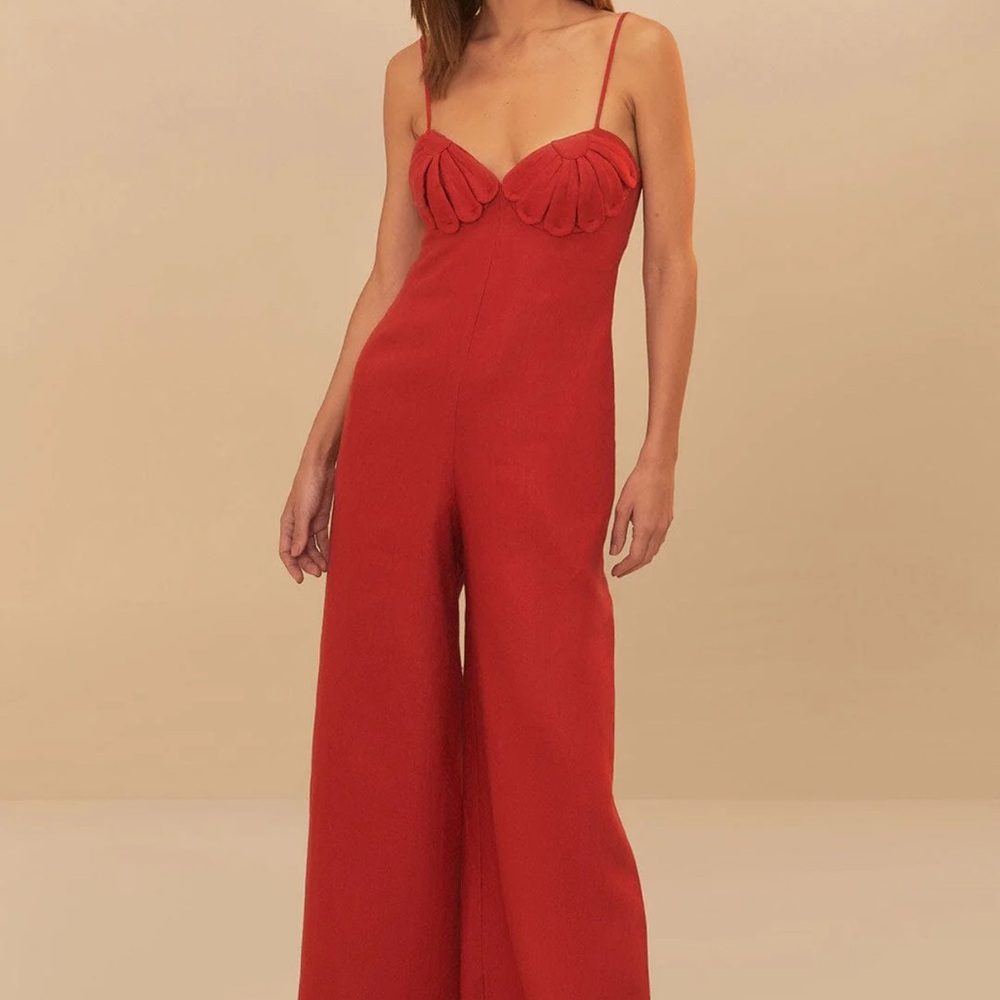 FARM Rio Vibrant Red Jumpsuit
